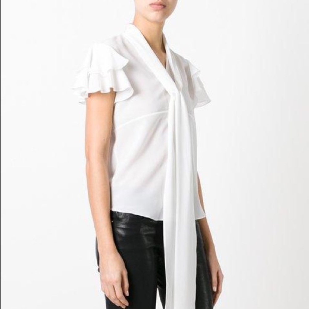 New GIVENCHY
Tie-neck Silk Crepe Blouse White - Picture 3 of 12